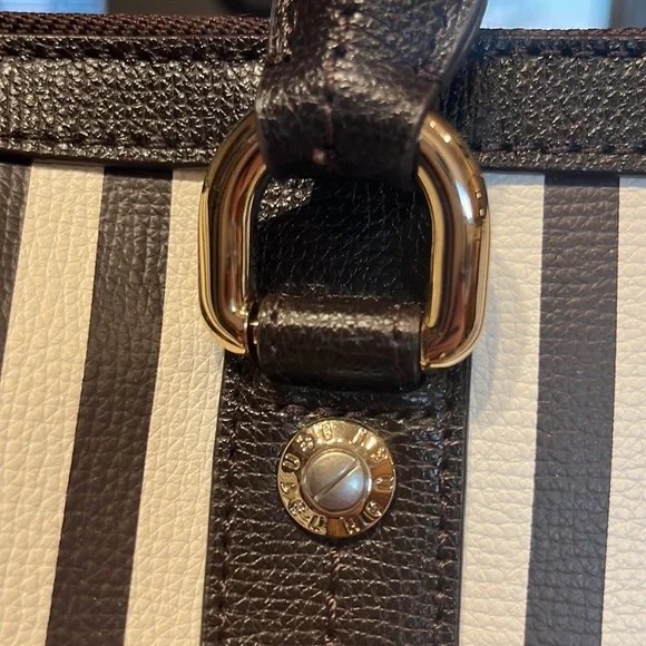 Henri Bendel Centennial Stripe Weekend Duffle - EXCELLENT Condition. - Picture 5 of 12